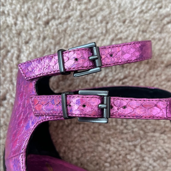 Brian Atwood Pink Metallic Heels - Picture 5 of 9